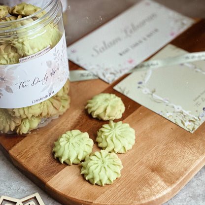 Pandan Butter Cookies