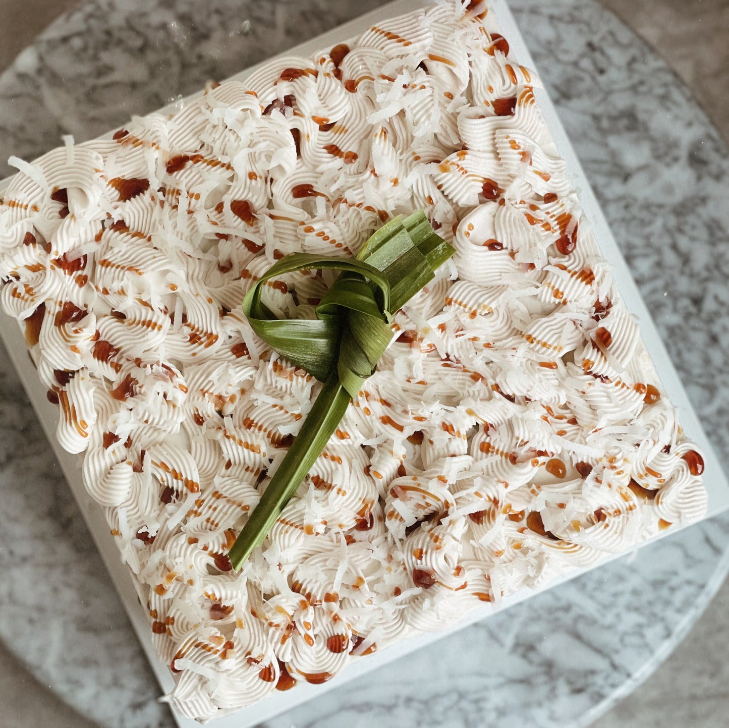 Pandan Gula Melaka Sheetcake