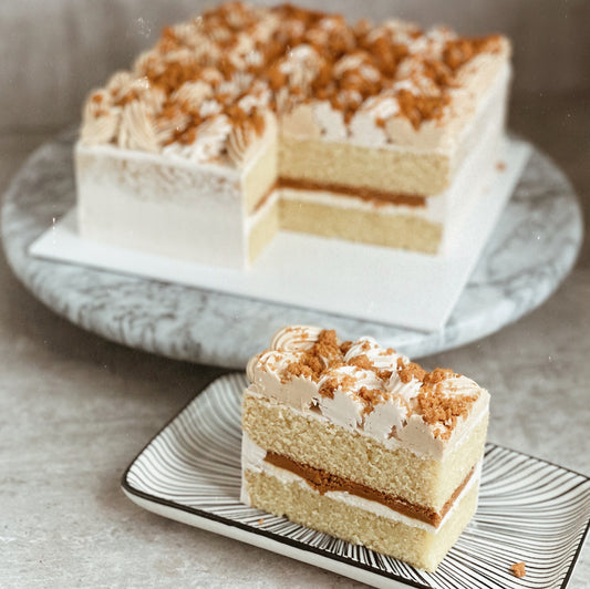 Biscoff Vanilla Sheetcake