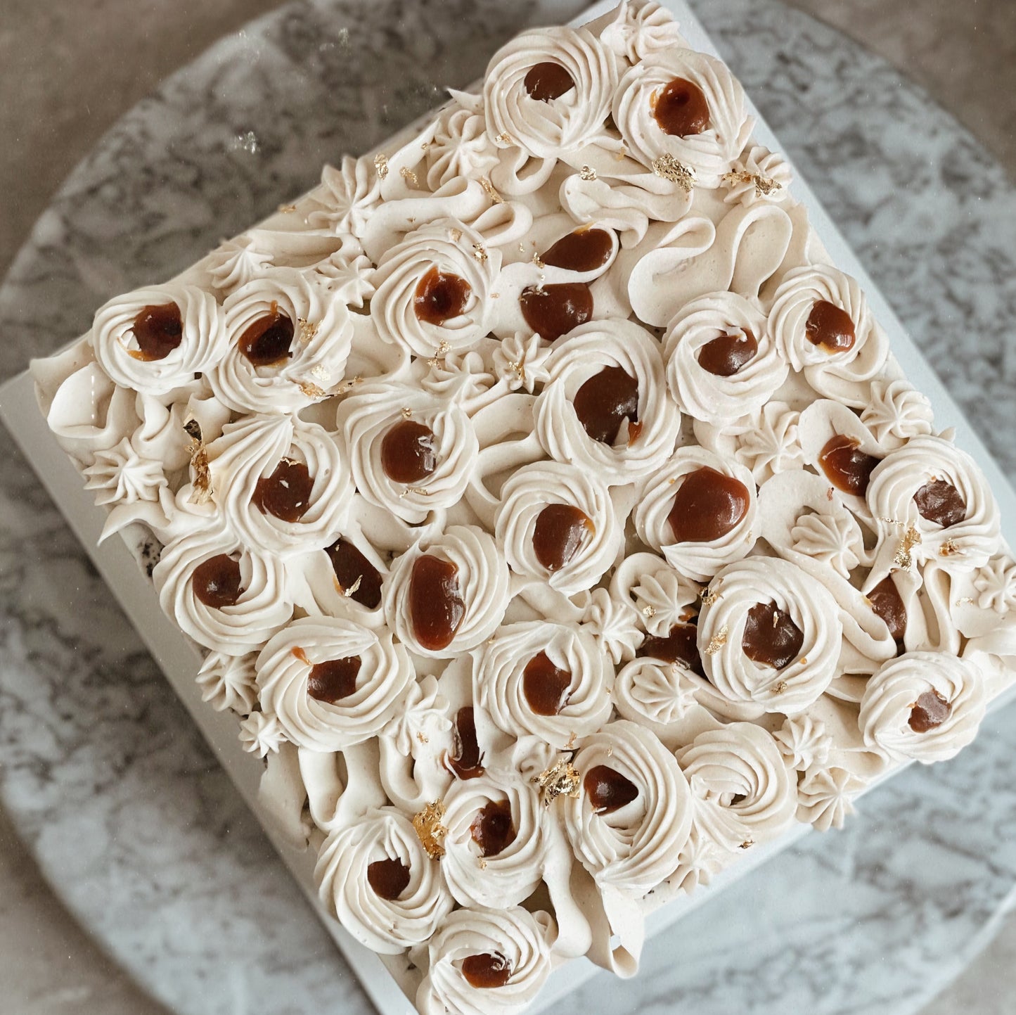 Caramel Chocolate Sheetcake