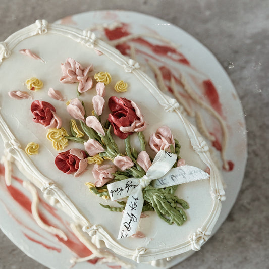 OVAL - Embroidered Bloom