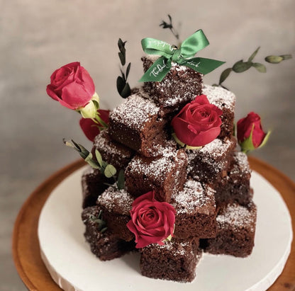 Snowfall Brownie Tower